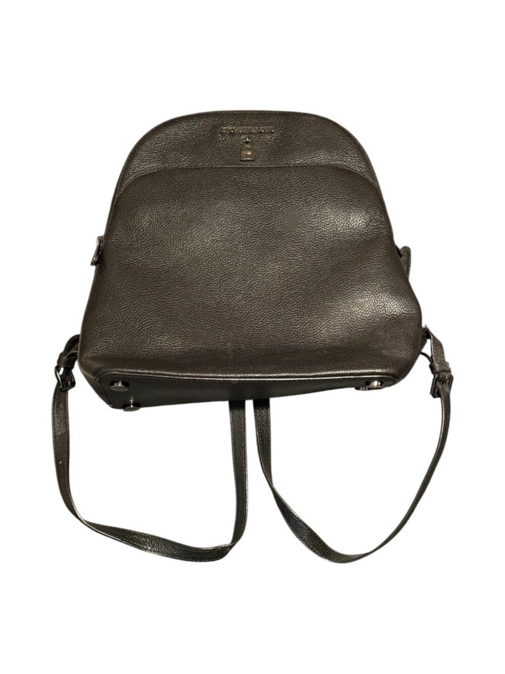 Michael Kors Adele Leather Large Pebbled Leather Backpack Shoulder Bag Check Des